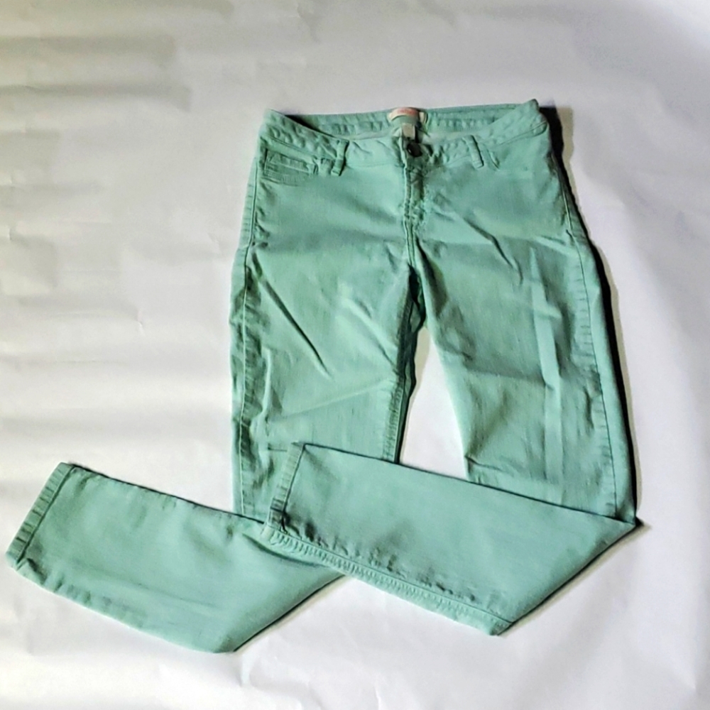 Juniors REFUGE stretchy jeans aqua size 12